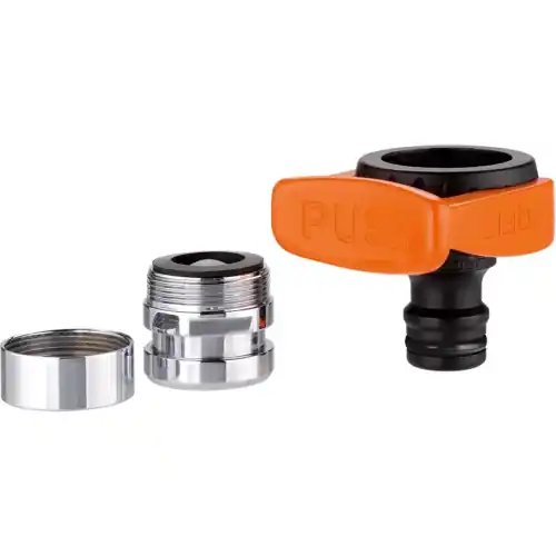 Claber 8587 presa attacco rapido fontana rubinetto 3/4 con adattatori per cucina bagno Bestseller