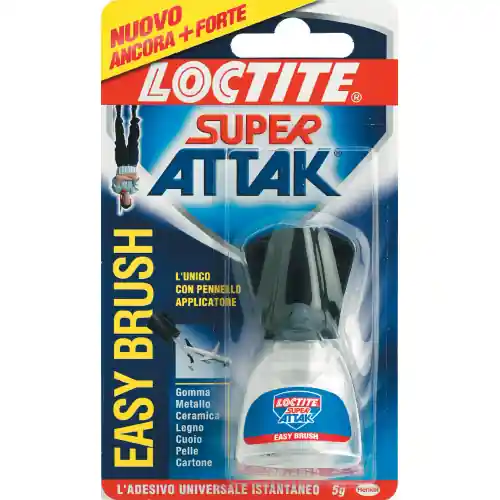 Nu Kopen colla Super Attak adesivo liquido istantaneo Easy Brush 5 gr ceramica plastica