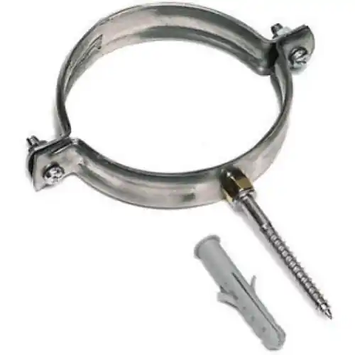 Op = Op Collare canna fumaria in acciaio inox completo viti tassello Ø 30 cm 300 mm