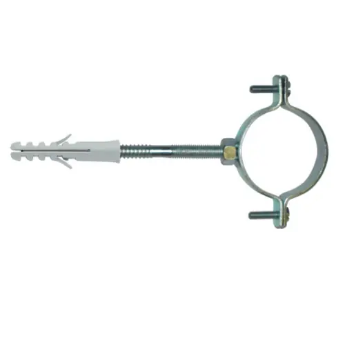 Collare Elematic E/CL 1" 2 pz in acciaio zincato con vite di congiunzione e tassello Ø 10 mm collari per tubo gronda fermatubo grondaia Fabrieksprijs