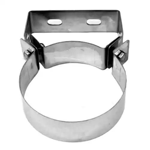 Lage Kosten Collare fascetta fissaggio murale Omega Ø 140 mm 14 cm acciaio inox Aisi 316