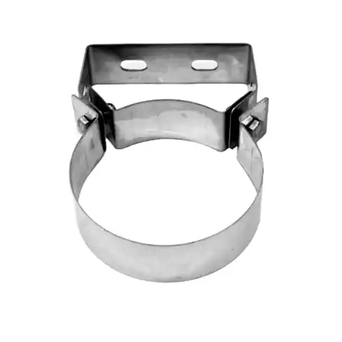 Rechtstreeks Van De Fabrikant Collare fascetta fissaggio murale Omega Ø 8 cm acciaio inox AISI 316 collare di fissaggio