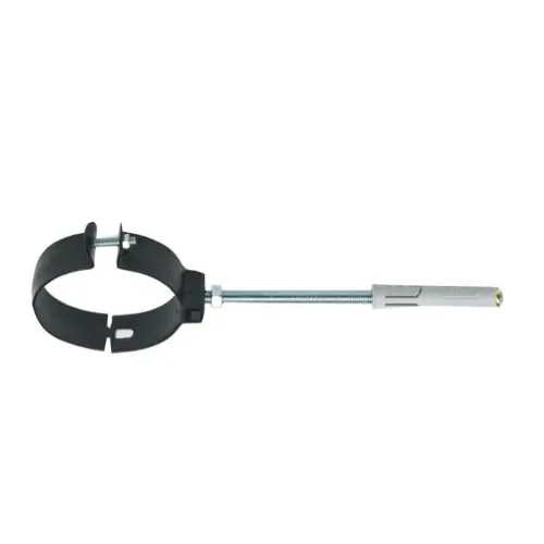 collare pesante nero Ø 13 cm 130 mm per fissaggio tubo tubi stufa camino Premium