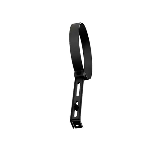 Voordeelprijs Collare reggitubo regolabile in acciaio alluminato Ø 12 cm 120 mm nero fascetta regolabile 145 > 245 mm uso interno