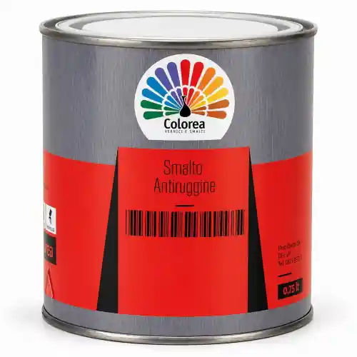 Betaalbaar Colorea smalto antiruggine 0,750l bianco opaco protegge e decora le strutture in ferro applicabile direttamente su ruggine e supporti già verniciati (Bianco Opaco)