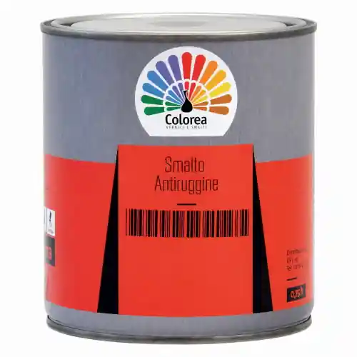 Gereduceerde Prijs Colorea smalto antiruggine 0,750l nero lucido protegge e decora le strutture in ferro applicabile direttamente su ruggine e supporti già verniciati (Nero Lucido)