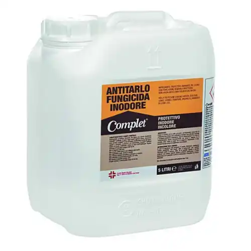 Complet tanica 5 Lt antitarlo fungicida inodore protettivo per legno per eliminare tarli e tarme Flitsaanbieding