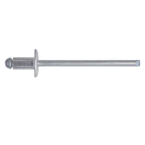 Confezione 100 rivetti corpo in alluminio Ø 4,8x16 mm e chiodo in acciaio zincato Koop Online