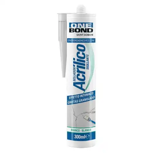 Confezione 12 pezzi cartuccia silicone acrilico effetto ruvido bianco 300ml. Uitverkoop