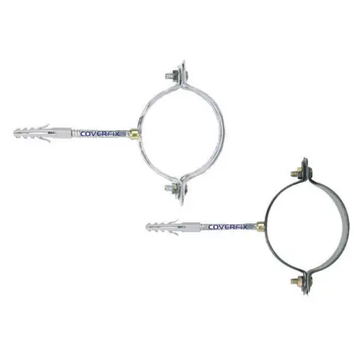 Must-Have Confezione 2 collari per pluviale zincato tondo Ø 80 mm grondaie pluviali tubi