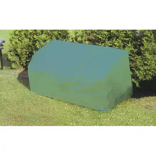 Copertura per panchina panca da esterno in poliestere verde cm 160x80x75 lavabile e resistente alle intemperie Gecertificeerd