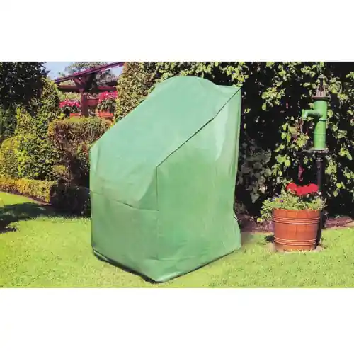 Lage Prijs Copertura per poltrona sedia da esterno in poliestere verde cm 65x65x110/150 lavabile e resistente alle intemperie
