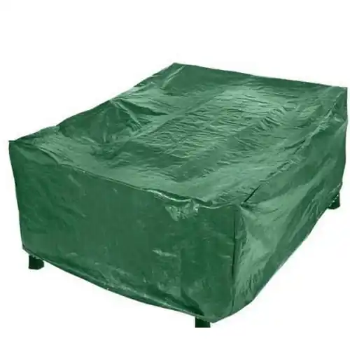 Bestseller Copertura per tavolo quadrato da esterno in poliestere verde cm 125x125x70 lavabile e resistente alle intemperie