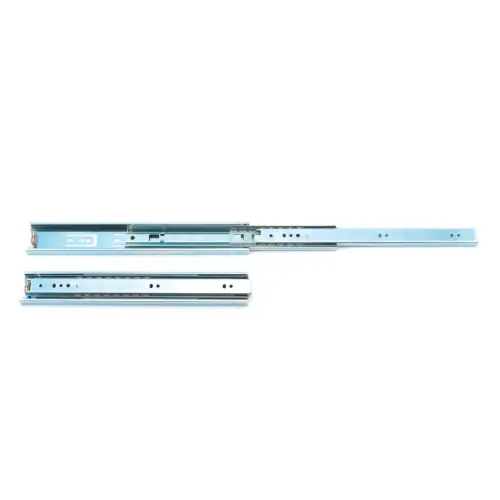 coppia guide acciaio zincato lucido per cassetti scorrevoli 45 cm guida cassetto Premium