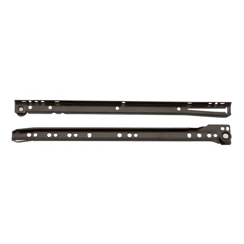 Superprijs coppia guide per cassetti scorrevoli in acciaio bianco 60 cm guida cassetto