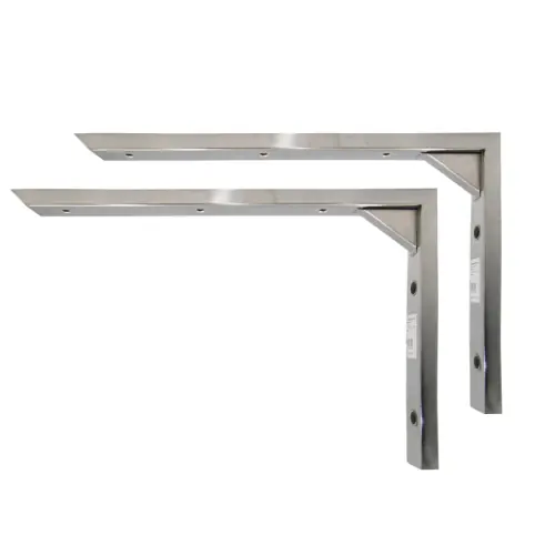 Bestseller Coppia reggimensola in alluminio cromato cm 30x19 h portata 30 kg cadauno
