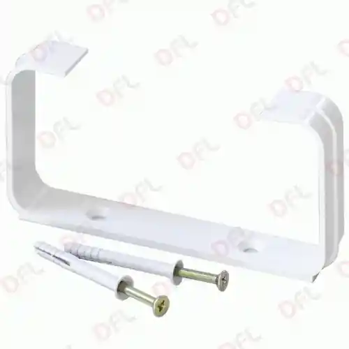 Coppia staffe fermatubo aerazione canalizzata bianco 120 x 60 mm 12 x 6 cm Goedkoop