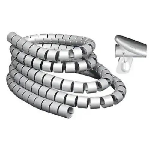 Superprijs copricavi con clip da 1,2 mt grigio per coprire fili cavi cavetti PC TV