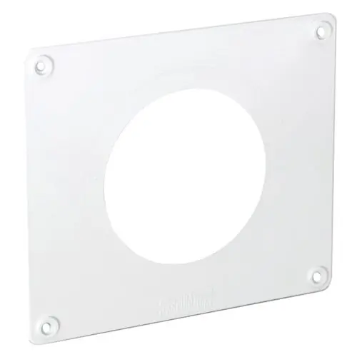 Alleen Vandaag Copriforo per aerazione in abs bianco 190 x 160 mm per tubi tondi Ø 100/125 mm