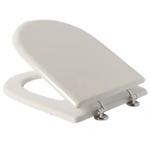 Hoge Kwaliteit Coprivaso Mod. Esedra in legno e strato di poliestere 36x42 cm bianco copriwater