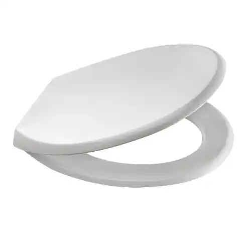 Koop Online Coprivaso Mod. S12 SPA universale in polipropilene 36,5x43,5 cm bianco cerniere in plastica regolabile