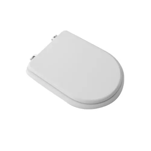 Superprijs Coprivaso sedile wc per Cielo vaso Ares 43-45,5x34 cm con cerniere regolabili in legno colato bianco