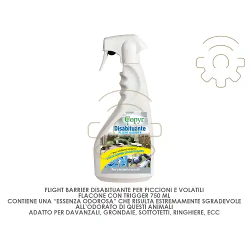 Copyr 750 ml disabituante repellente per piccioni e volatili ecologico con spruzzino Beperkte Voorraad