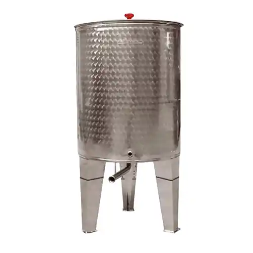 Cordivari botte contenitore per alimenti con fondo conico da 300 Lt in acciaio inox 18/10 Ø 61 cm h 146 cm attacco 3/4 senza rubinetto Direct Beschikbaar