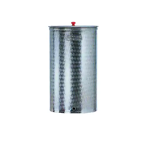 Cordivari botte fusto in acciaio inox serbatoio per alimenti vino olio Ø 72,5 cm 400 lt made in Italy senza rubinetto e tappo Populair