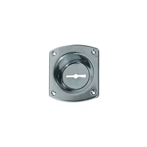 CR art 32 bocchetta con incavo da 12 mm per serratura di sicurezza cromata bocchette Op = Op